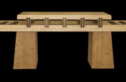 Bamboo bench: 4.5x15x20h: Bamboo plywood
